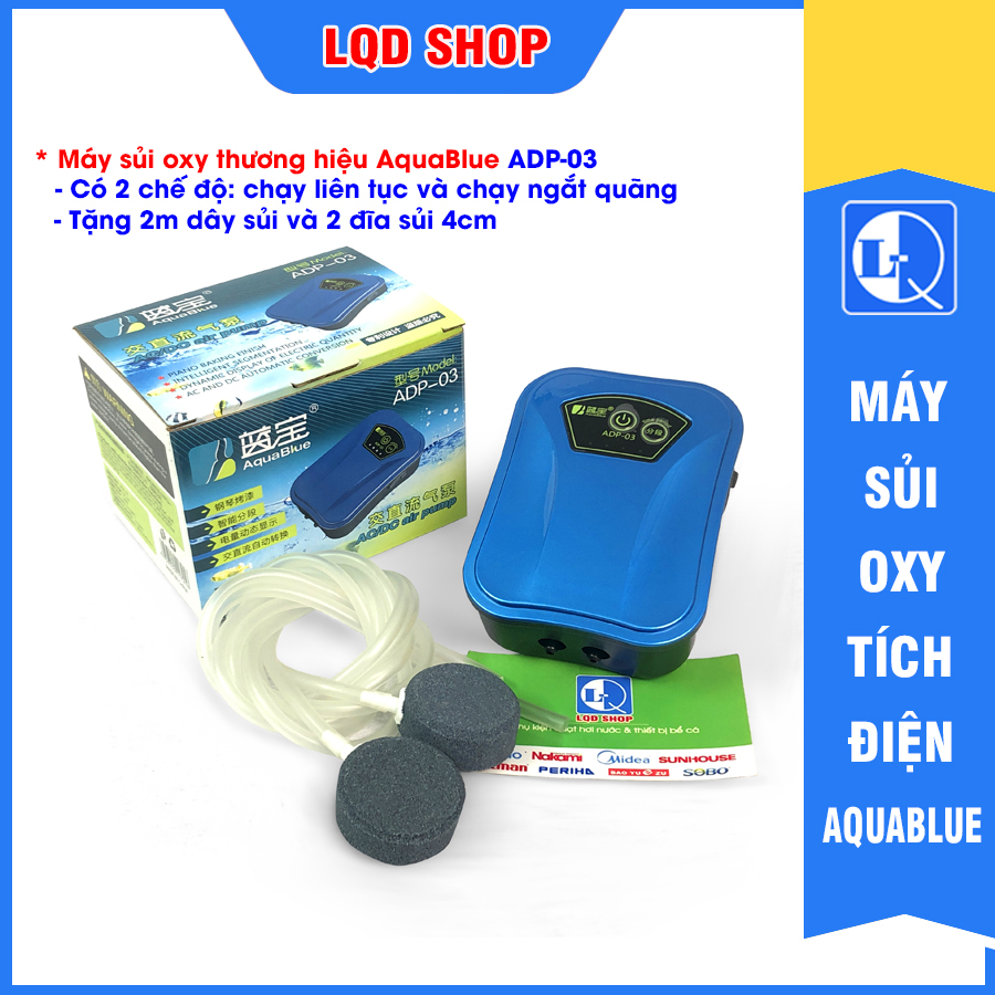 Máy sủi oxy tích điện Aquablue ADP-03