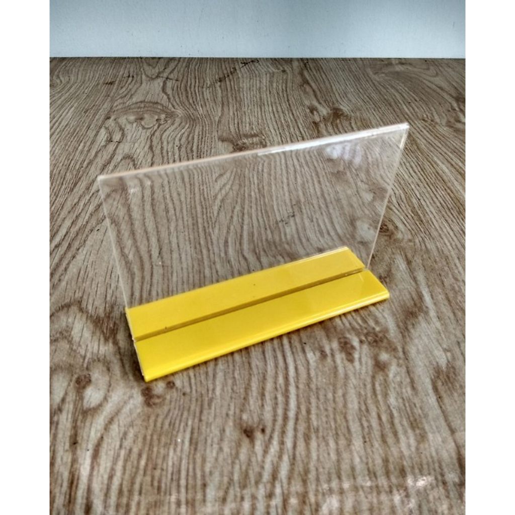 Menu mica 2 mặt chữ T Ngang A4 A5 A6, nhiều màu sắc