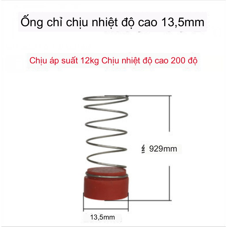 Lò xo trong van 1 chiều máy nén khí đường kinh 13.5mm