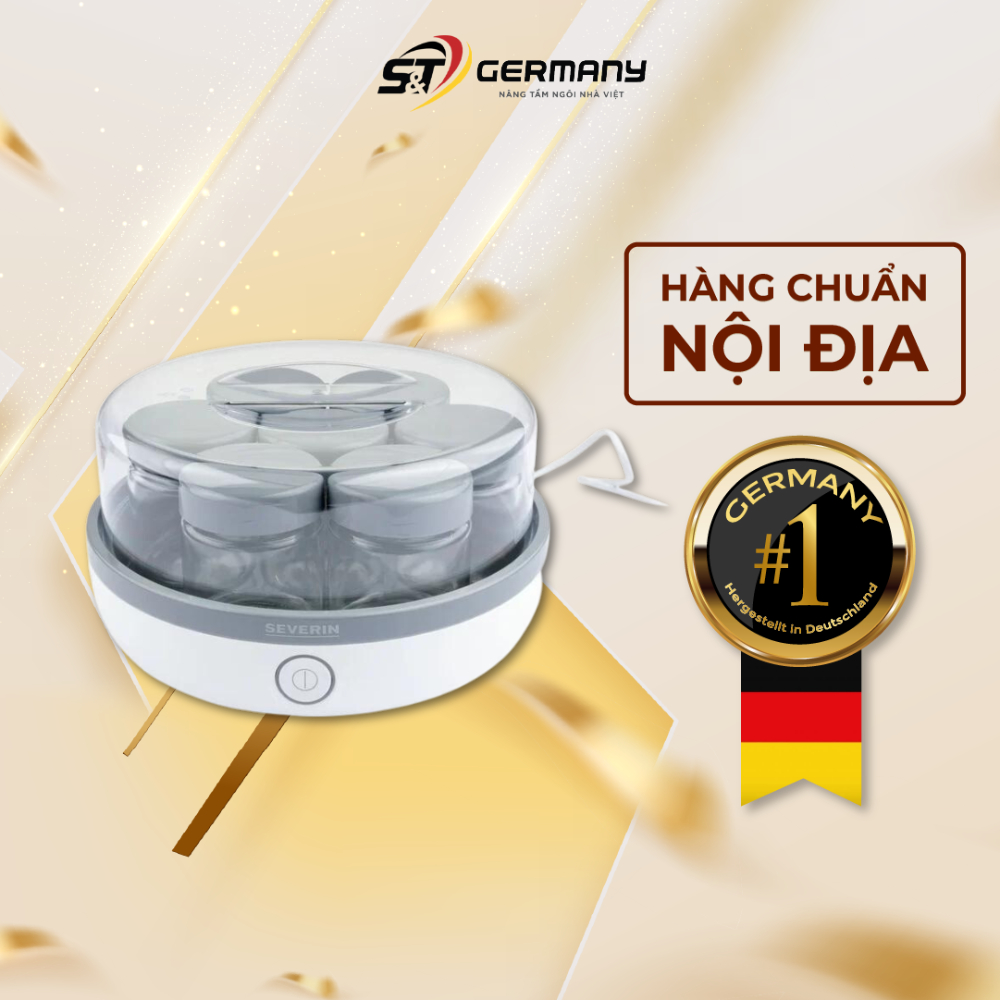Máy làm sữa chua SEVERIN Germany JG9290 nội địa Đức, máy làm sữa chua tự động Yogurt Maker GermanySnT 450203