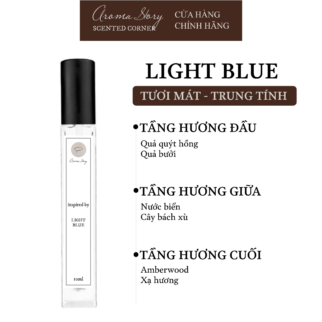 Tinh Dầu Nước Hoa Nữ Pear & Freesia Aroma Story 10ml/50ml Chai Xịt, Tươi Mát, Năng Động, Lưu Hương 6-8 Giờ