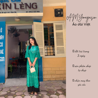 Áo dài gấm Liên Hoa