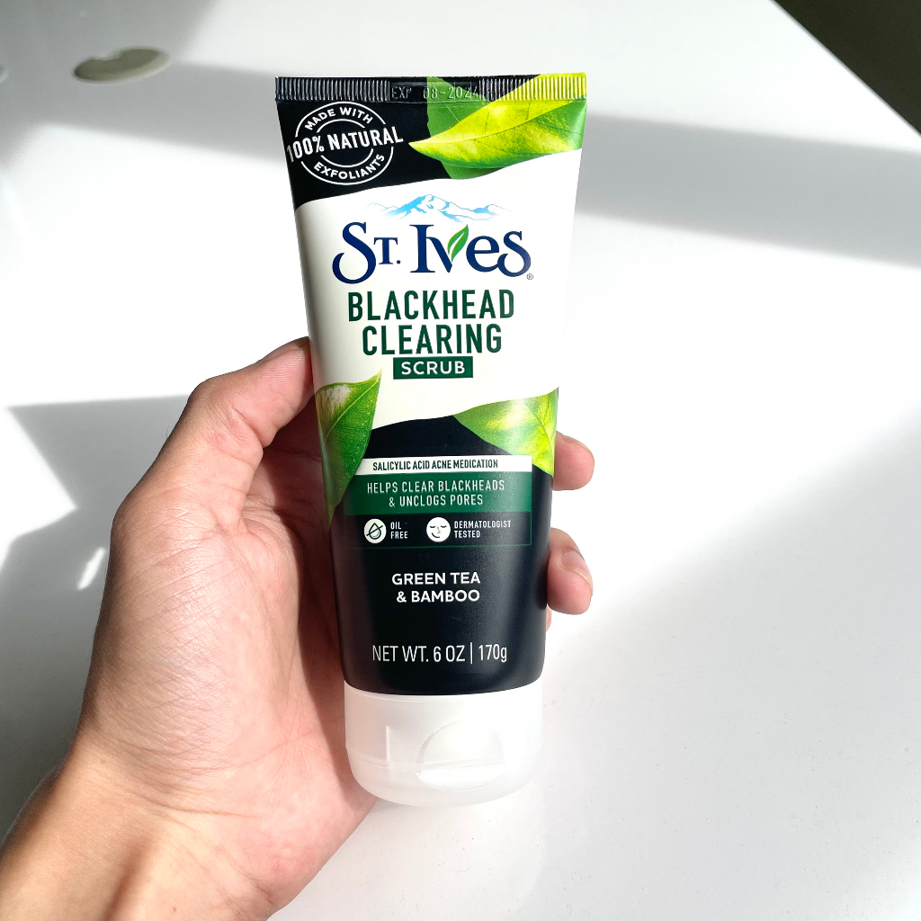 Sữa rửa mặt tẩy tế bào chết ST.Ives chiết xuất trà xanh làm sạch sâu và mịn da 170g Mỹ