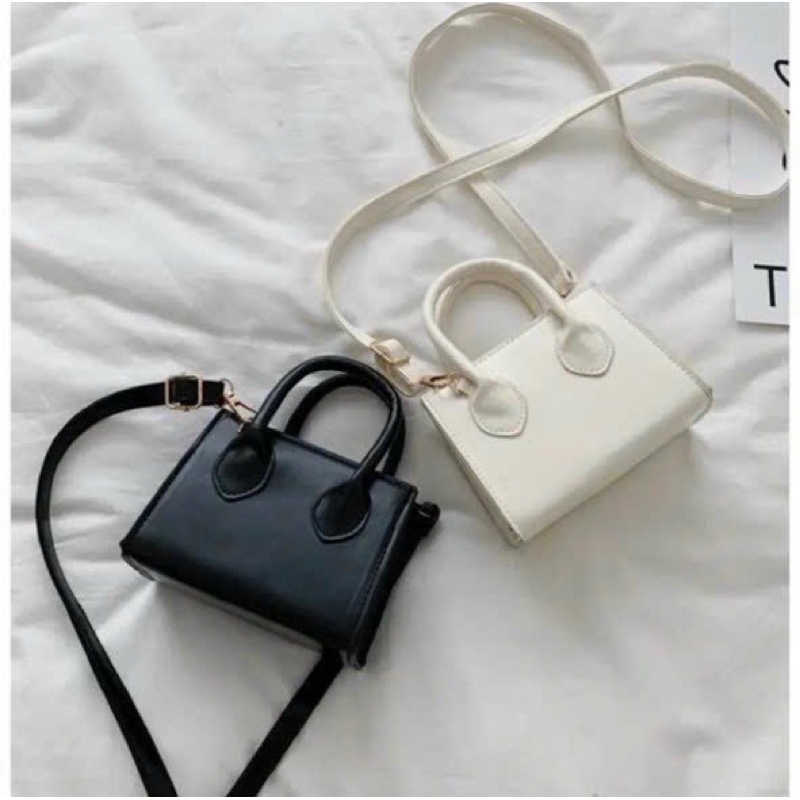 Túi Xách Nữ Túi Đeo Chéo 2 Quai Cầm Tay Da Trơn Phong Cách Hàn Quốc QG Store