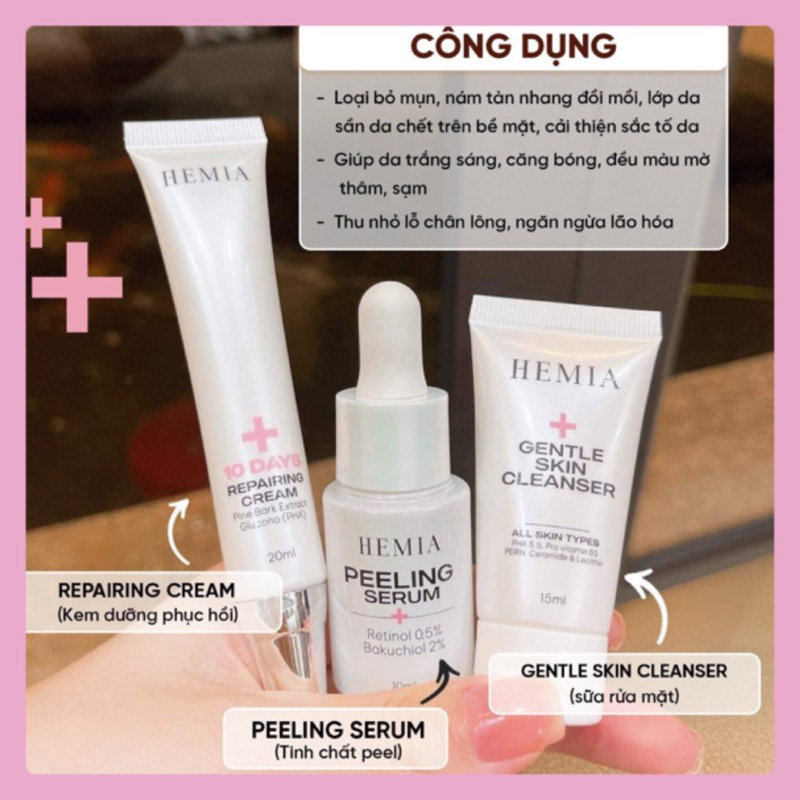 [ Peel Da Căng Bóng Hemia Hàn Quốc]