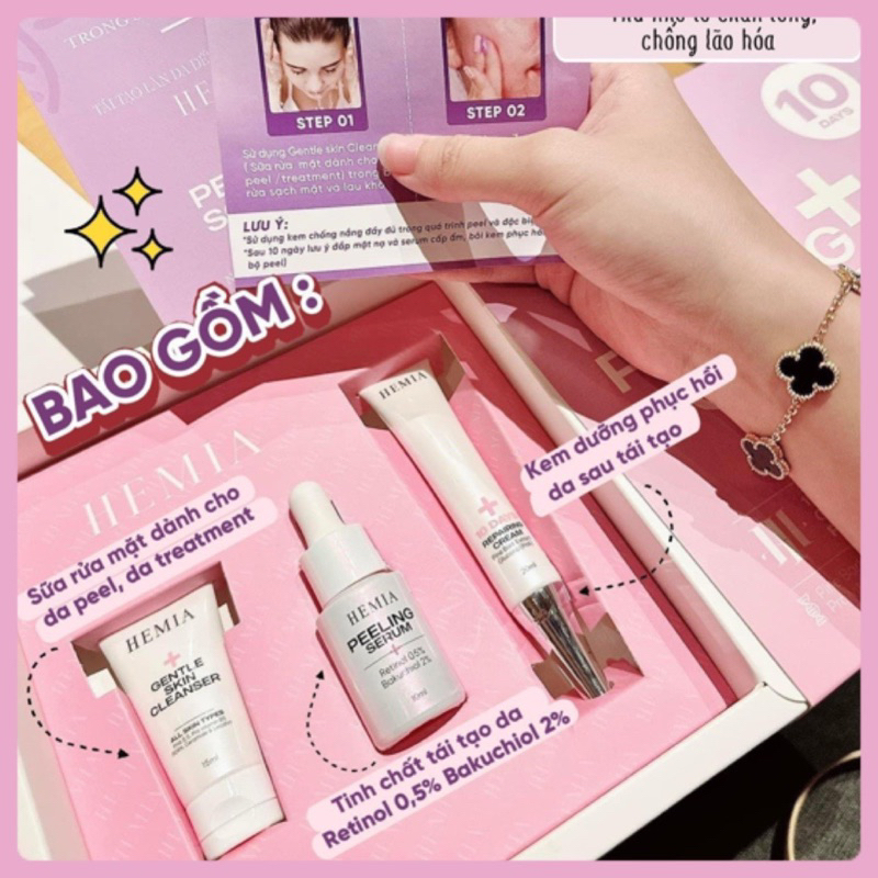 [ Peel Da Căng Bóng Hemia Hàn Quốc]