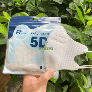 Set 50 cái khẩu trang 5D PT Mask kháng khuẩn ôm vừa vặn khuôn mặt lọc bụi