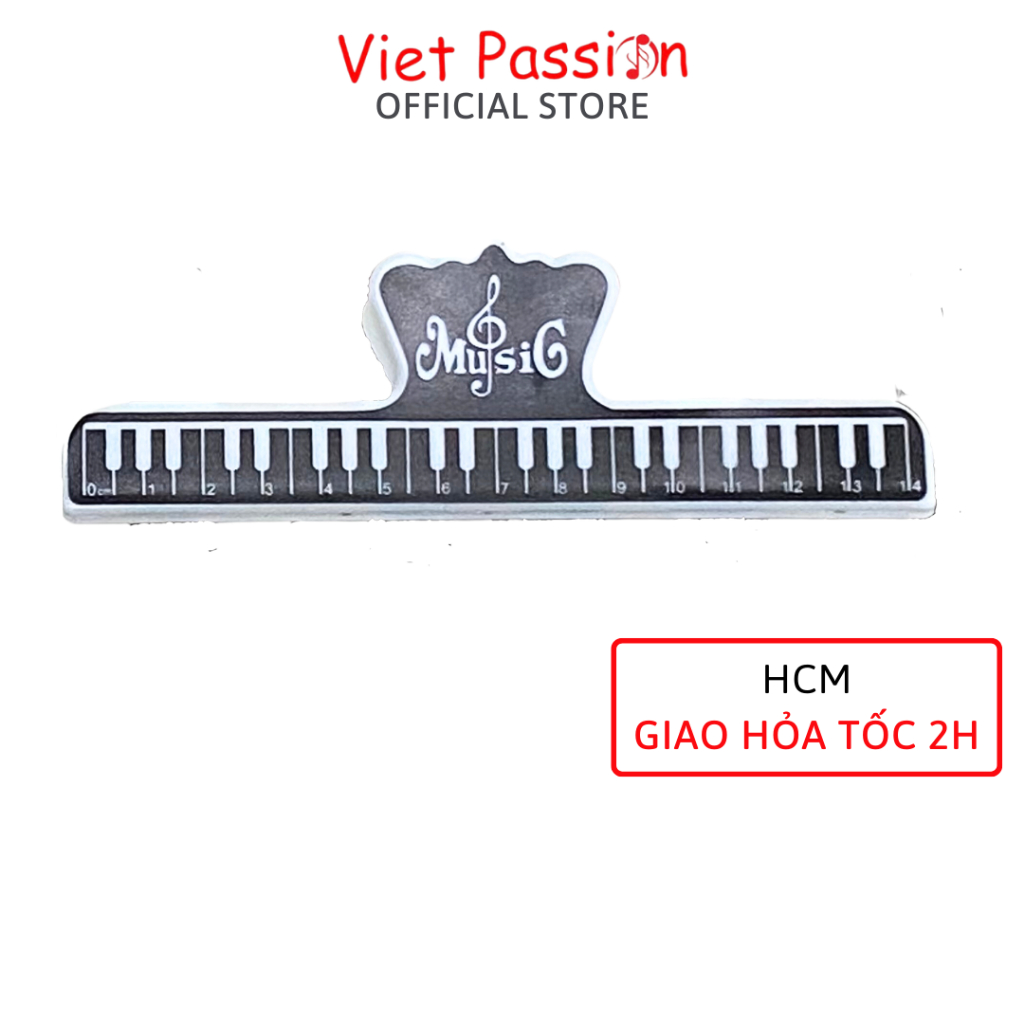 Kẹp giữ sách bản nhạc hình nốt nhạc, hình khóa sol, hình piano Viet Passion HCM