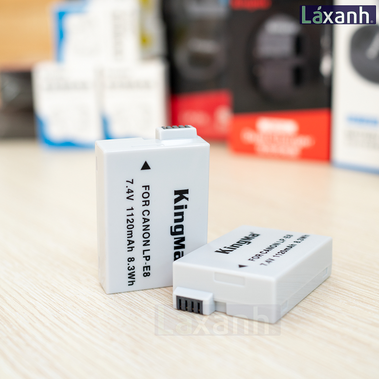 Bộ pin sạc Type-C Canon LP-E8 LPE8 Canon EOS 550D 600D 650D 700D Kiss X4 X5 X6 X7i Rebel T2i T3 T4 T5 hãng Kingma