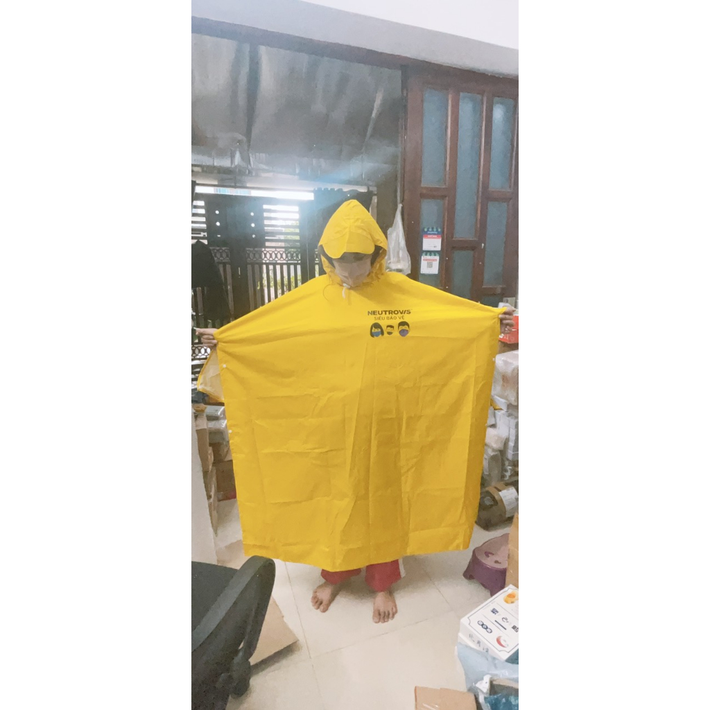 ÁO MƯA VẢI DÙ TỔ ONG SIÊU TO, SIÊU BỀN HÀNG CTY 1M6- BH 1 NĂM NEUTROVIS