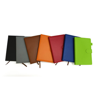 Sổ tay ghi chép bìa da PU 200 trang khắc tên riêng theo yêu cầu, kích thước A5, sổ dán gáy