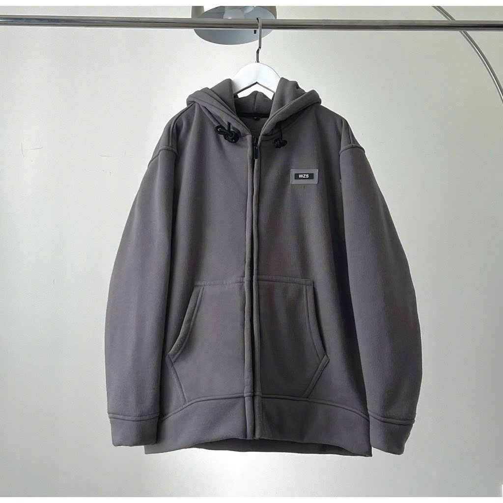 Áo khoác hoodie dây kéo Nam Nữ nón 2 lớp logo thêu WZS xịn sò siêu hot trend MCThoodie427 427