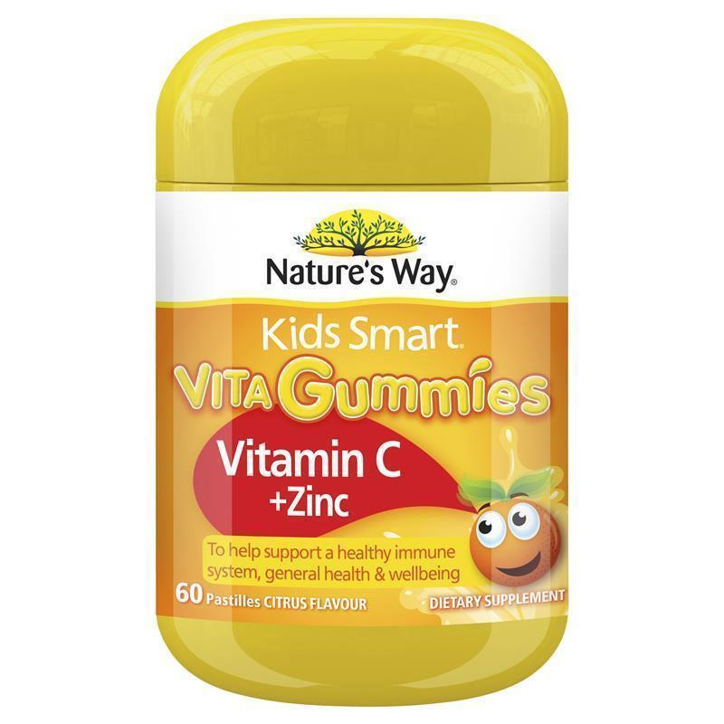 Kẹo Dẻo Vitamin C Kẽm Gummies Nature's Way Bổ Sung Vitamin C Và Kẽm Cho Bé, Hộp 60 Viên/120 viên