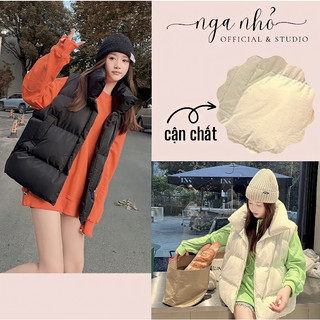 Áo phao gile nữ thời trang dễ phối