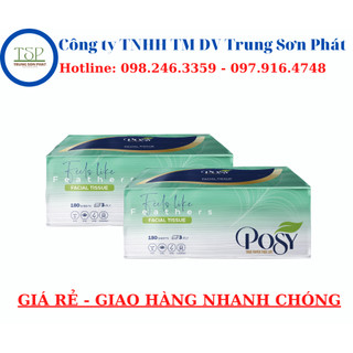 Giấy Lụa Rút 3 Lớp Posy ( 180 tờ/ Bịch )