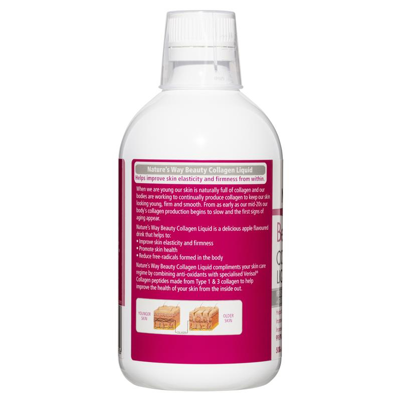 Collagen nước nature’s way beauty collagen liquid 500ml chống lão hóa, sáng hồng giảm nhăn da