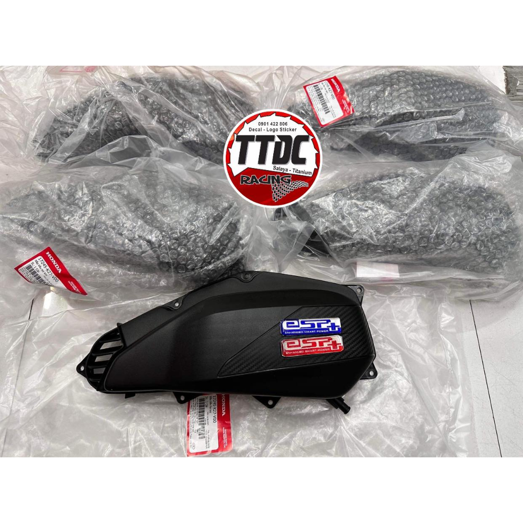 Ốp pô e vân carbon gắn xe Vario - Click 2015-2021 Gắn như Zin cho Vario/Click 2015-2017 - Vario 201