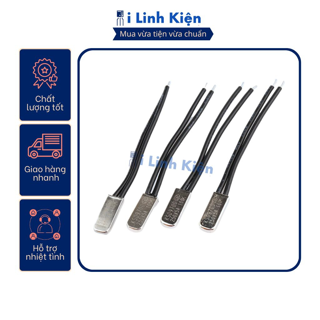 Relay nhiệt KSD9700 100 độ 5A 250V thường đóng