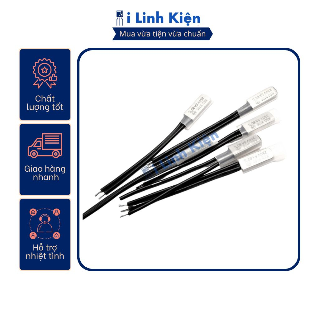Relay nhiệt KSD9700 100 độ 5A 250V thường đóng