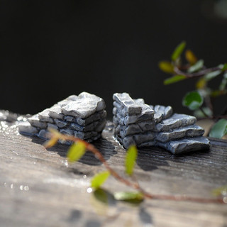 Tiểu cảnh cầu thang đá nhỏ mini - trang trí tiểu cảnh chậu cây, cây cảnh, hồ cá, terrarium