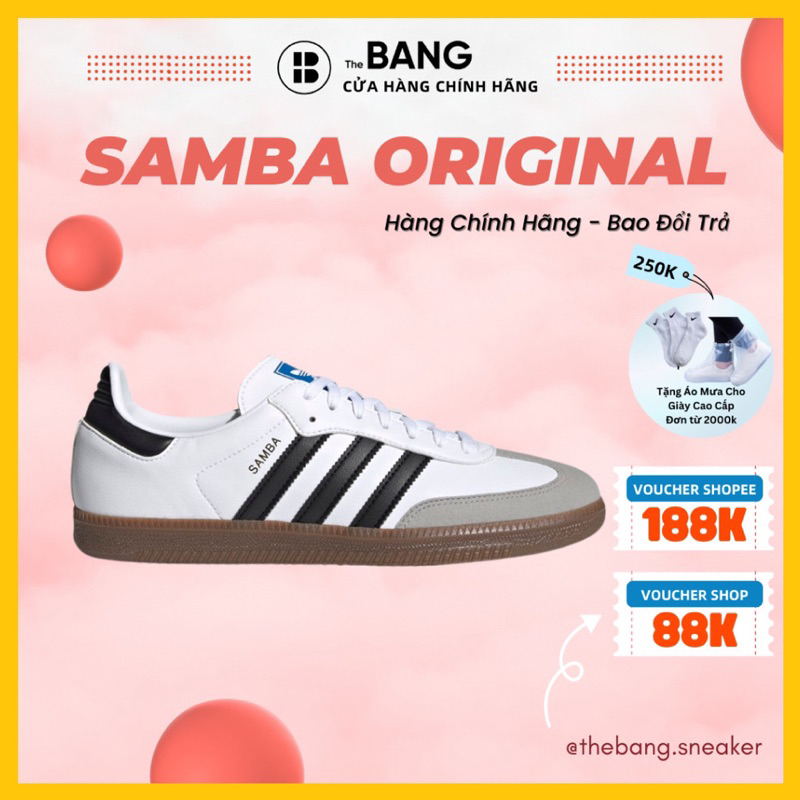 [ Hàng luxury ] Giày adidas samba, giày samba đủ mẫu hót nhất da xịn đi êm bản cao cấp full phụ kiện dành cho nam nữ