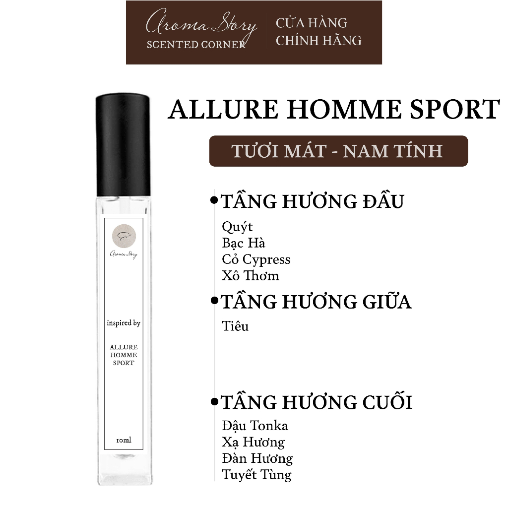 Tinh Dầu Nước Hoa Nam Creed Aventus EDP Aroma Story 10ml/50ml Chai Xịt, Trẻ Trung, Thời Thượng, Lưu Hương 6-8 Giờ