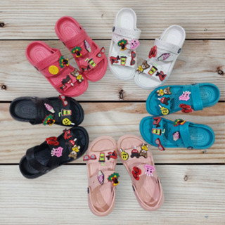 Xan đan cho bé dép cross siêu nhẹ bé gái êm mềm chống trơn trượt kèm stick đáng yêu XDBG02,