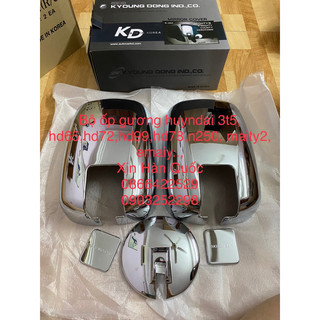 Ốp gương Hyundai n250, 3t5, hd78,hd65,hd500, maity,e maity hàng korea nhựa mạ crom bóng đẹp