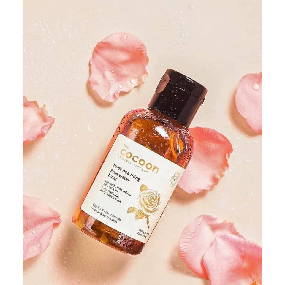 TONER NƯỚC HOA HỒNG COCOON (rose water toner)