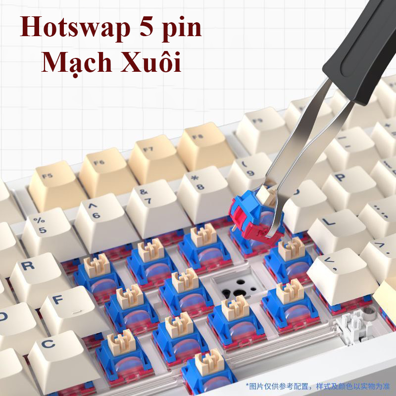 Bàn Phím Cơ Custom - X98 Pro / 3 Mode - Led RGB - Mạch Xuôi - Layout 98