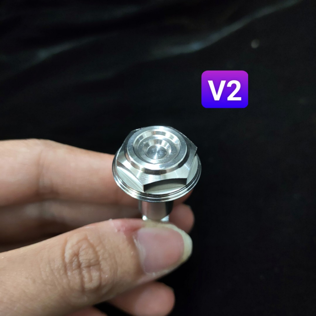 Ốc Chân Chống Nghiêng Inox304 Phay Thái Gắn Cho Xe Honda và Yamaha - Giá Bán 1 con