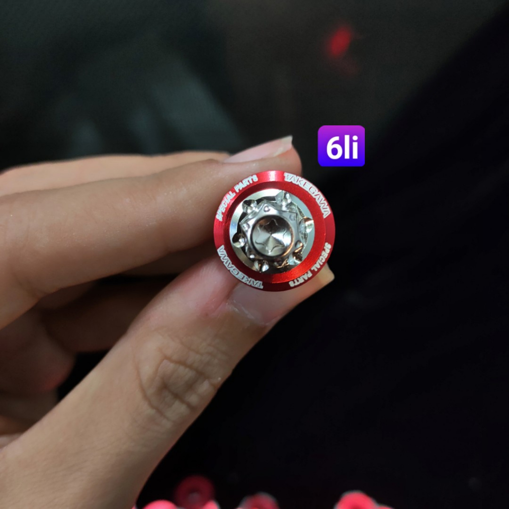 Lông Đền Miếng Nhôm Màu Đỏ 6li, 8li, 10li, 12li, 15li, 6li lốc máy, 5li áo winner