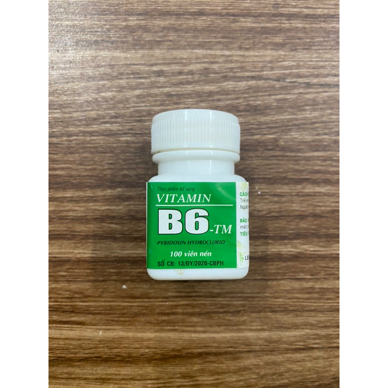 Vitamin B6 lọ 100 viên - cải thiện thiếu B6 và tăng cường miễn dịch cho cơ thể