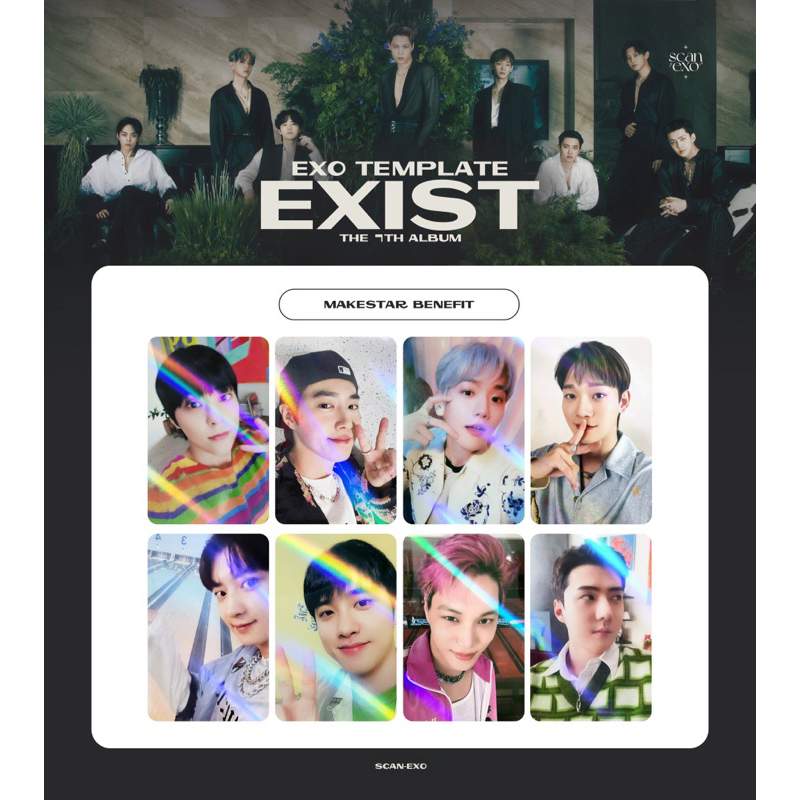 Card ảnh EXO - EXIST chính hãng
