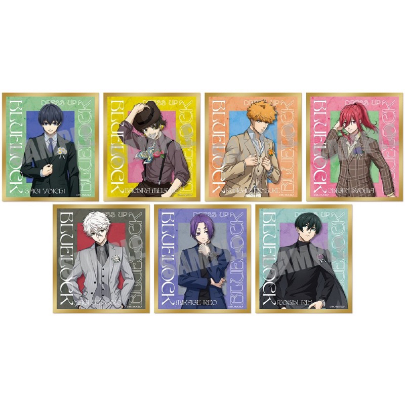 Pack shikishi random nhân phẩm Blue Lock Dress up ver