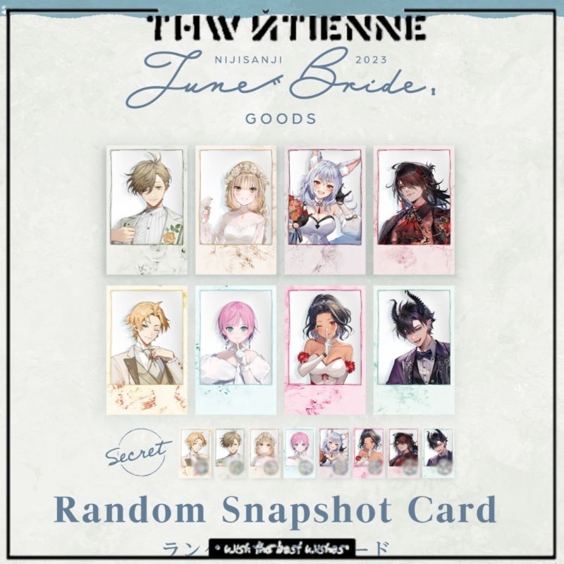 Thẻ snapshot NIJISANJI 'June Bride 2023' chính hãng