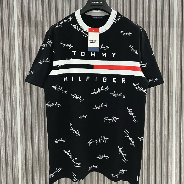 Áo Phông Nam Tomy Chữ Ký Full Áo  Hot Tren 2023 Chất Liệu Cotton Mịn Thấm Hút Mồ Hôi