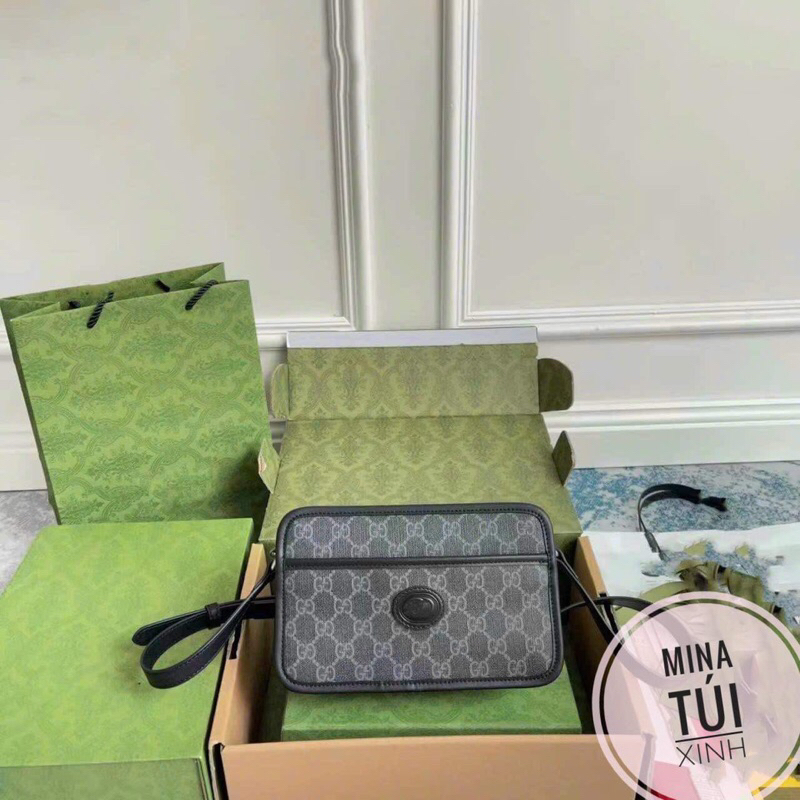 Túi G.c  dáng hộp bản super hàng fullbox , túi nam đeo chéo