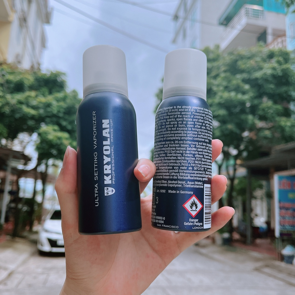 Xịt Khóa Nền Kryolan Hoàn Hảo Cho Lớp Makeup