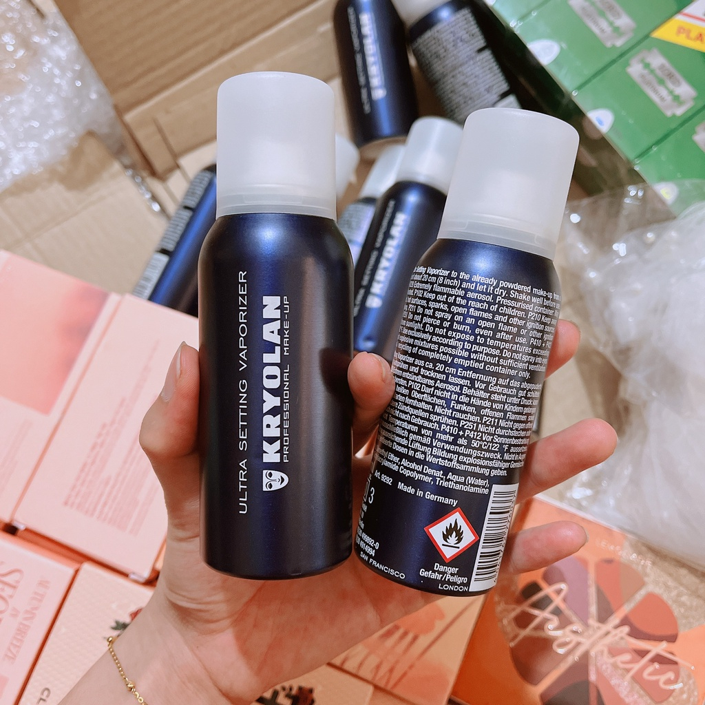 Xịt Khóa Nền Kryolan Hoàn Hảo Cho Lớp Makeup