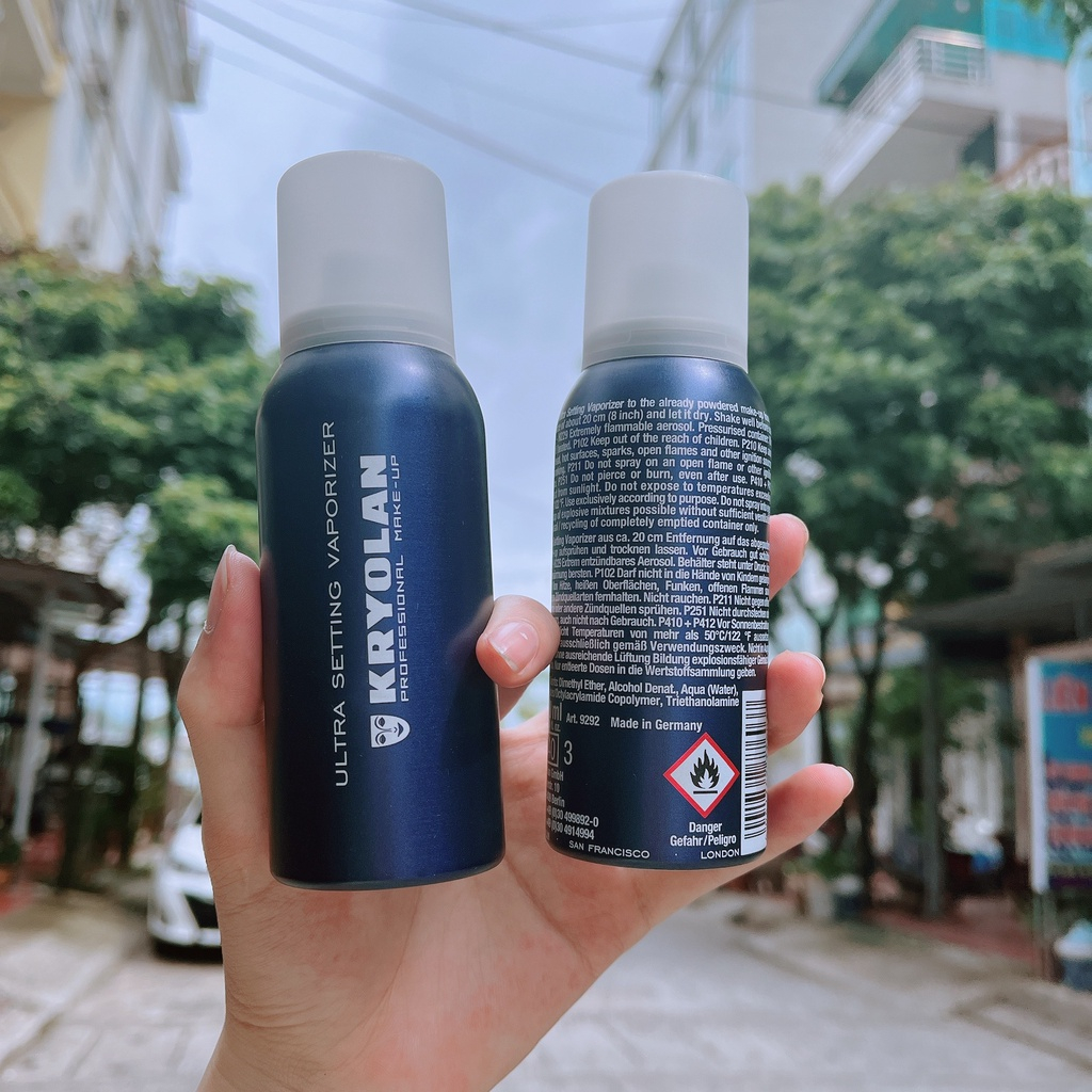 Xịt Khóa Nền Kryolan Hoàn Hảo Cho Lớp Makeup
