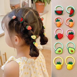 Dây cột tóc cho bé gái, dây cột tóc sticker, đa dạng màu sắc, dễ thương