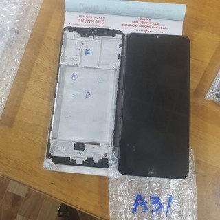 Màn hình samsung A31 zin công ty khung,màn 2ic khung