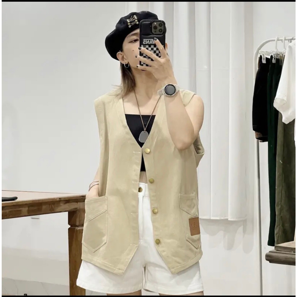 ÁO GILE KAKI XỊN SÒ LEM