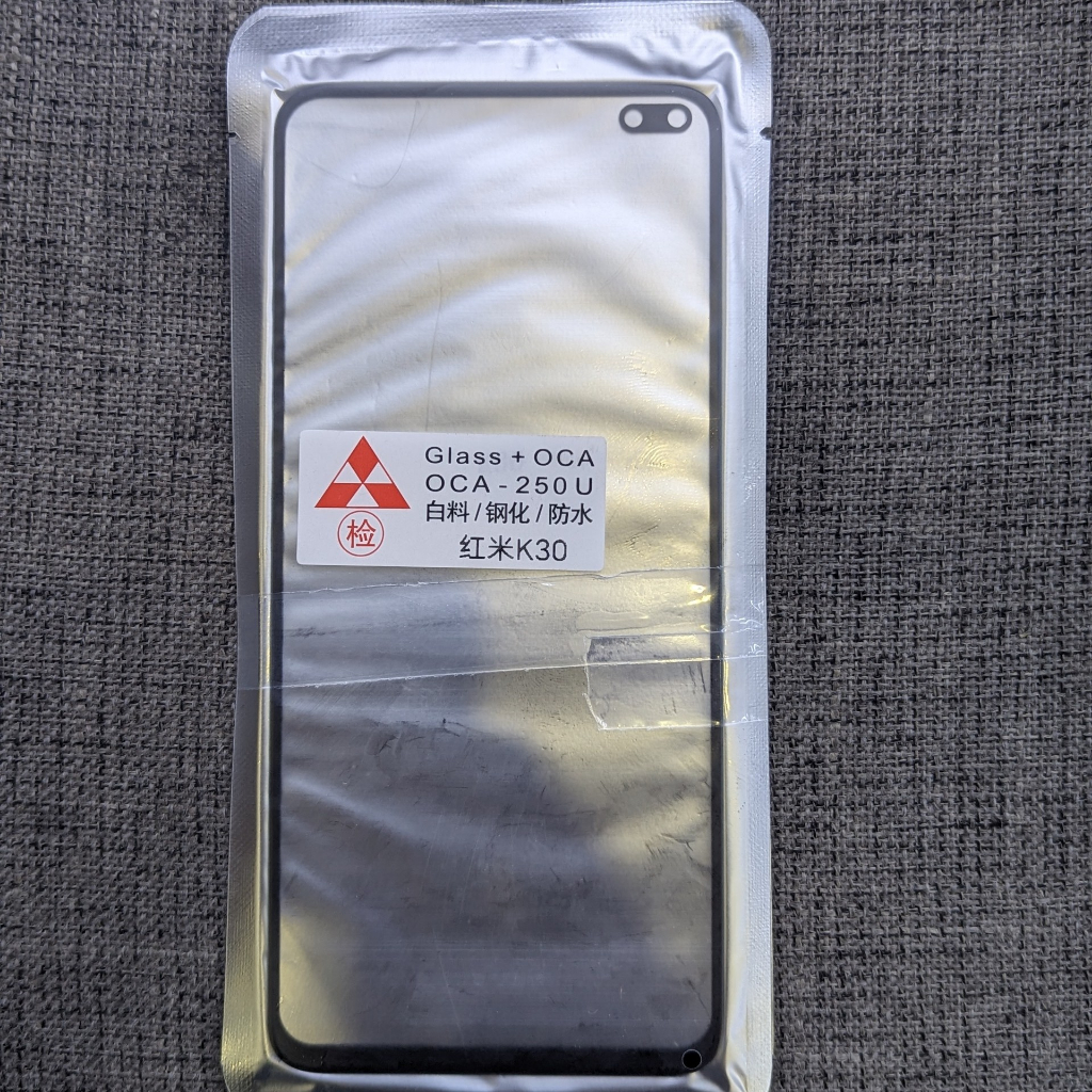 Kính liền keo OcA kính ép thay thế cho redmi k30 redmi k30i