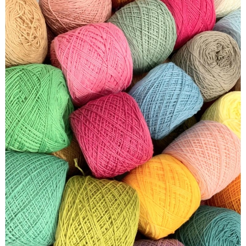 Sợi Cotton Việt Nam 1mm se tròn bóng đẹp hiệu cô gái màu 48-80