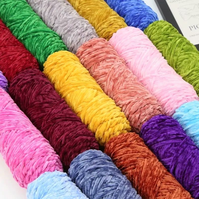 Len nhung 3mm cuộn 100g siêu mềm mịn
