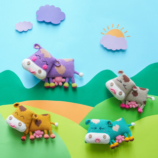 Set len móc mẹ con bò dẹt