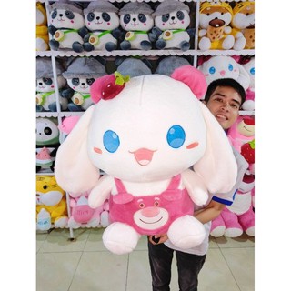 Gấu bông thỏ mặc yếm gấu dâu lotso