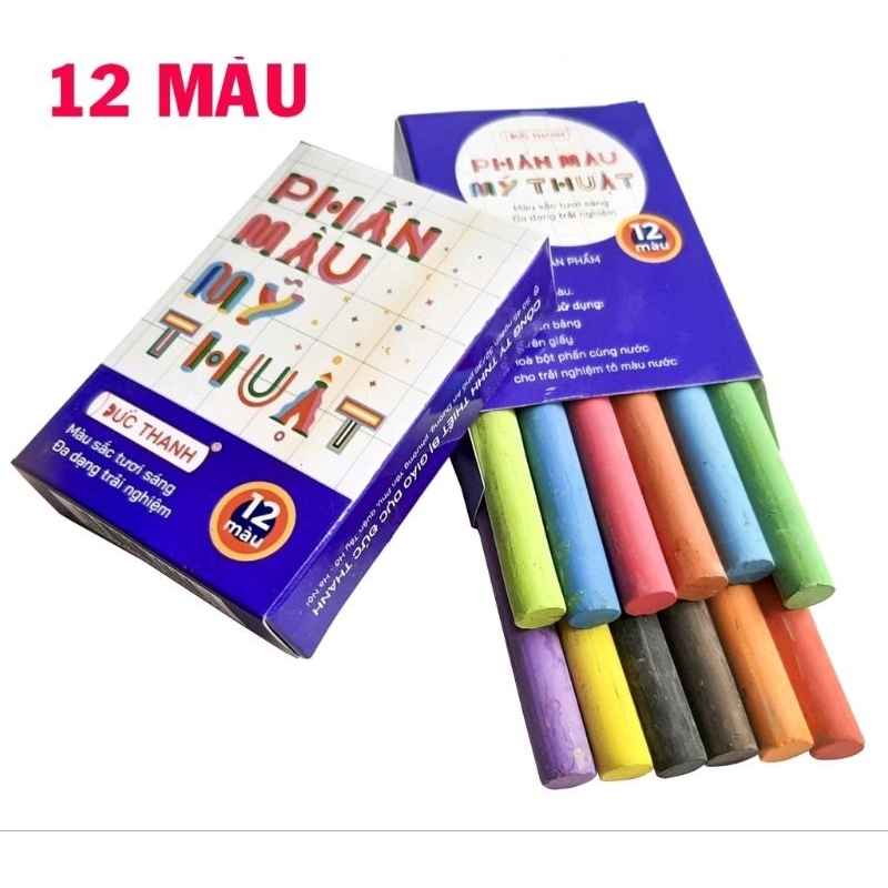 Phấn màu mỹ thuật 12 màu Đức Thanh